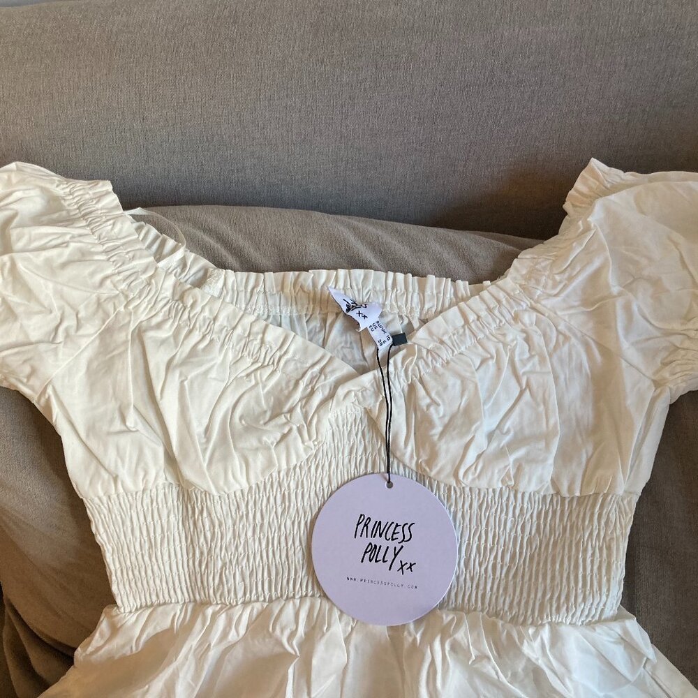 Princess Polly White Mini Summer Dress